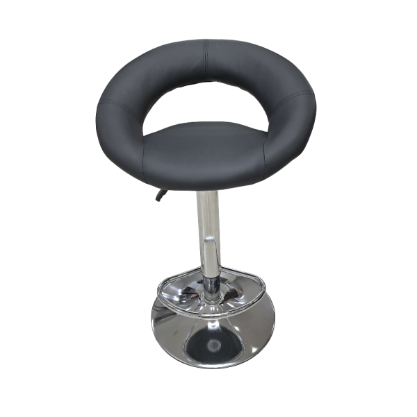Black PU Barstool - Image 4