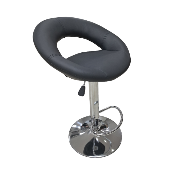 Black PU Barstool - Image 2
