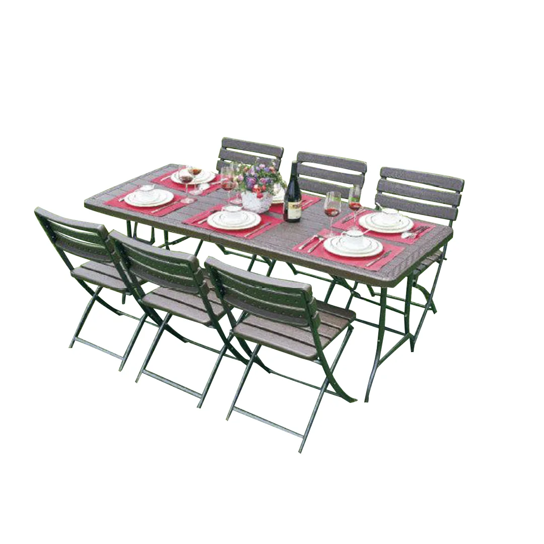 7 piece discount folding patio set