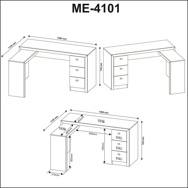 Reversible Corner Desk - Image 4