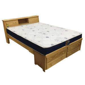Pinewood Full Size Bookcase Bed