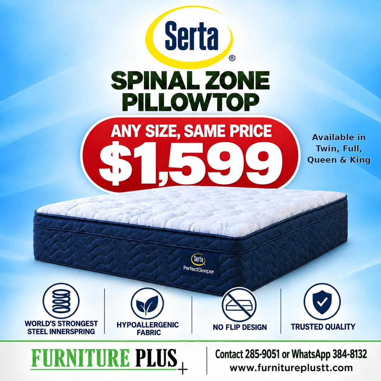 Spinal Zone Pillowtop Mattress