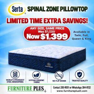 Spinal Zone Pillowtop Mattress