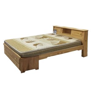 Pinewood Twin Bookcase Bed