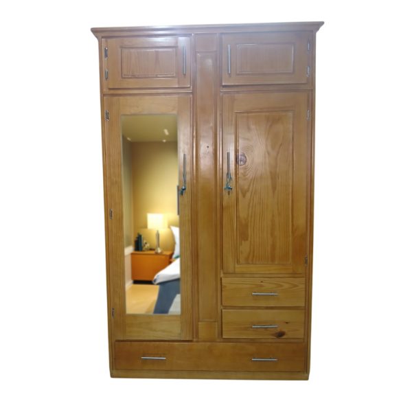 3 Drawer 4 Door Luggage Top Wardrobe