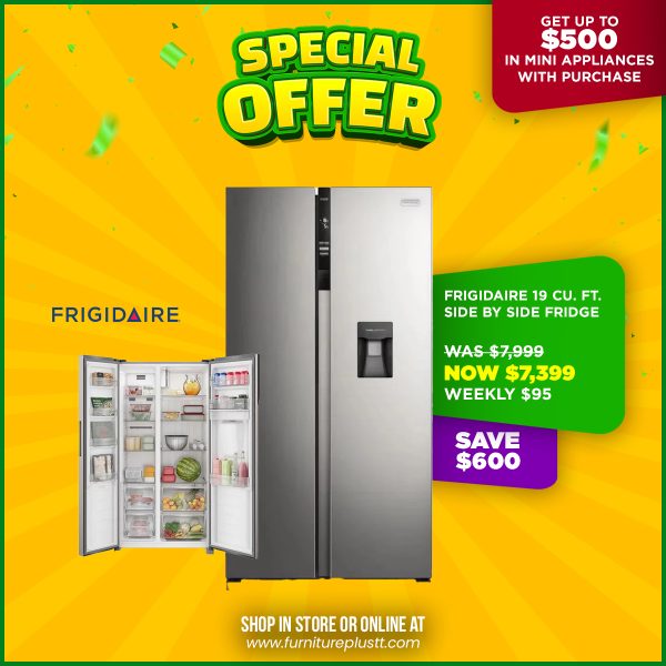 Frigidaire 19 Cu. Ft. Side by Side Fridge