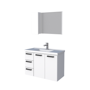 Bathroom Vanity Kit - White Damascus