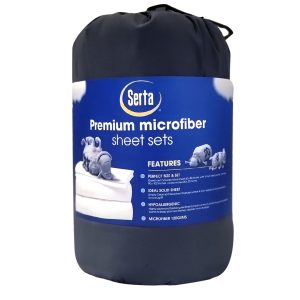 Serta Microfiber Sheet Dk Grey