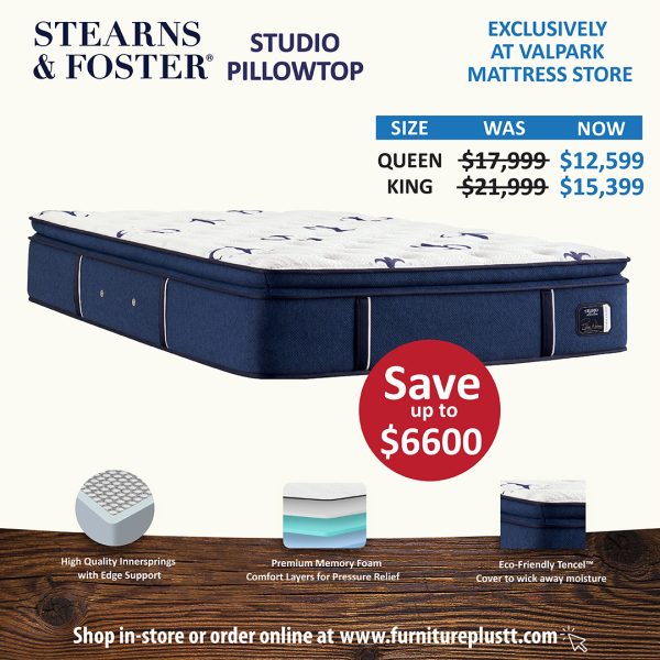 Stearns & Foster Studio Pillowtop Mattress - VALPARK