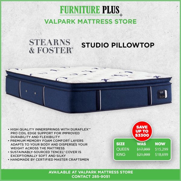Stearns & Foster Studio Pillowtop Mattress - VALPARK
