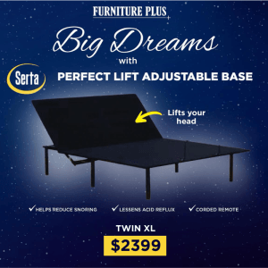 Serta Adjustable Twin XL Base