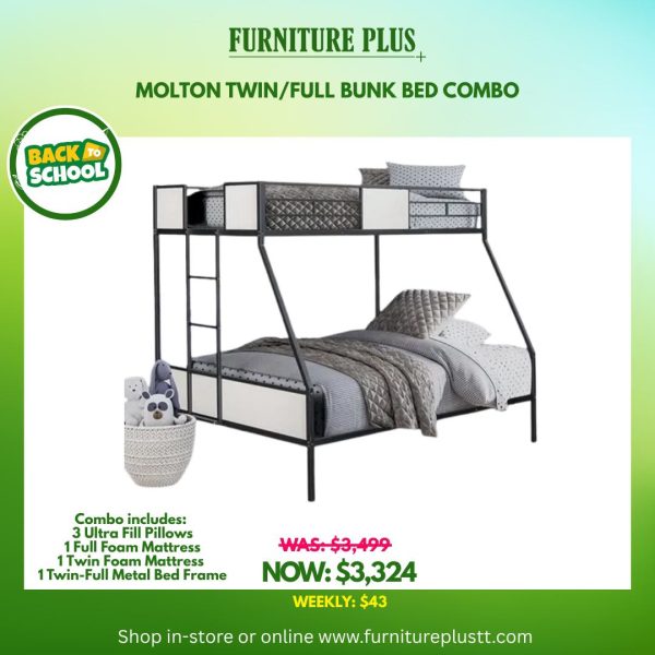 Molton Twin/Full Bunk Bed