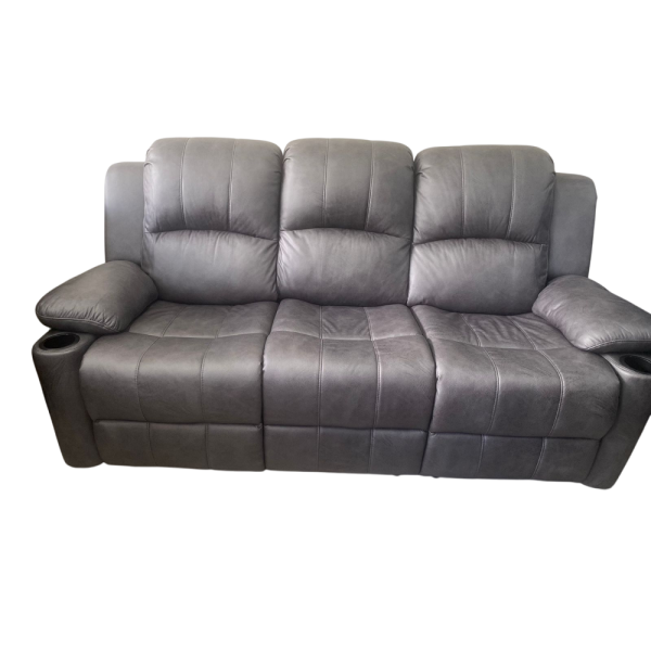3pc Recliner Set Grey - Image 2