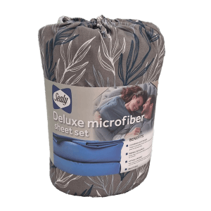 Sealy Elsie Grey Microfiber Sheet Set