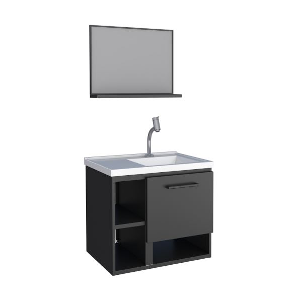 Bathroom Vanity Kit - Black Lichia