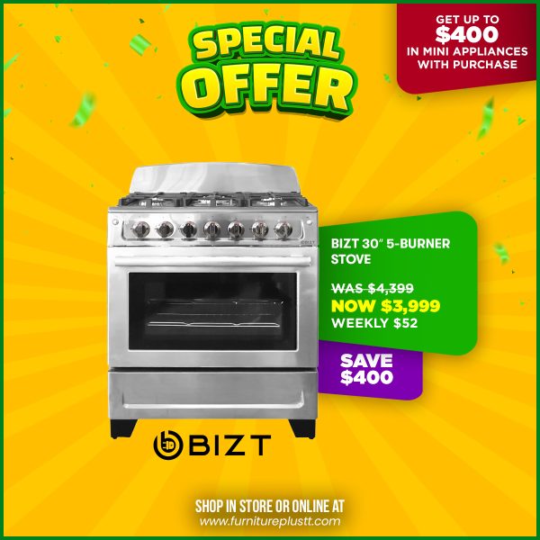 BIZT 30" 5-Burner Stove