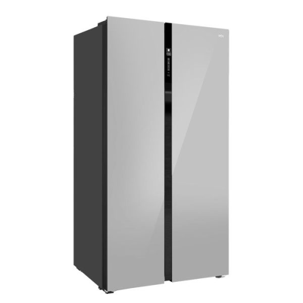 22cuft TCL Glass Side by Side Fridge Silver