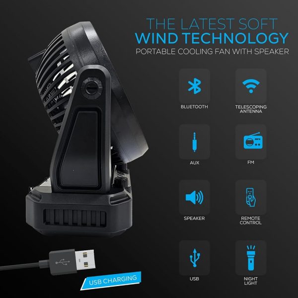 Audiobox RXF-40 Portable Fan, Speaker, Radio - Image 5