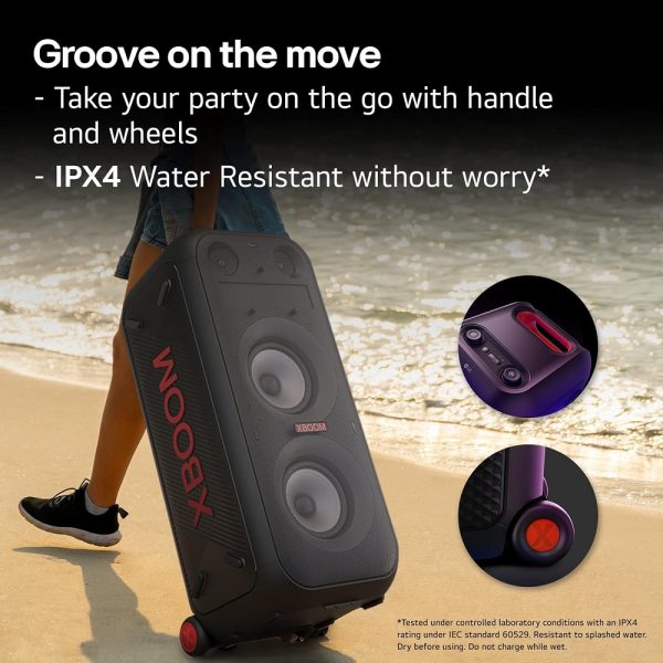 LG XL9T XBOOM Portable Tower Speaker with Pixel LED Lighting - Image 4