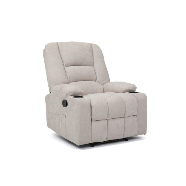 Tan Recliner w/cupholder