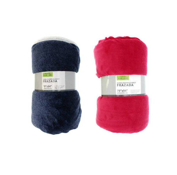 Coral Sherpa Blanket