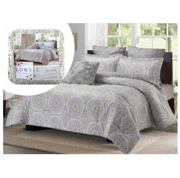 6pc Queen Comforter Set