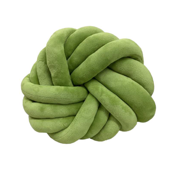 Decorative Knotted Pillow Sage
