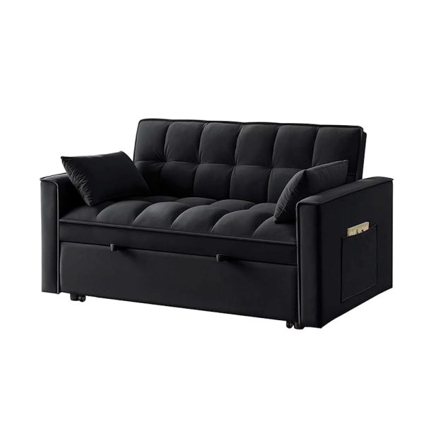 Pullout Sofa Bed Black