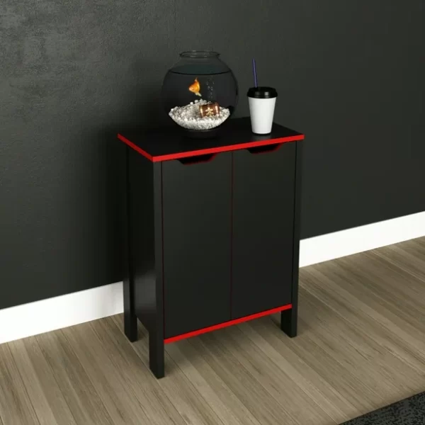 Gamer Cabinet Black-Red - Image 2