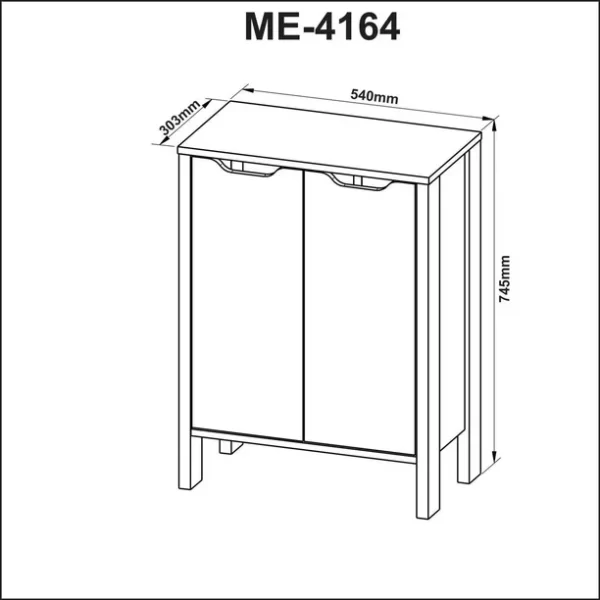 Gamer Cabinet Black-Blue - Image 2
