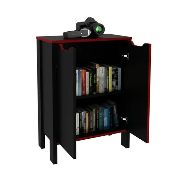Gamer Cabinet Black-Red