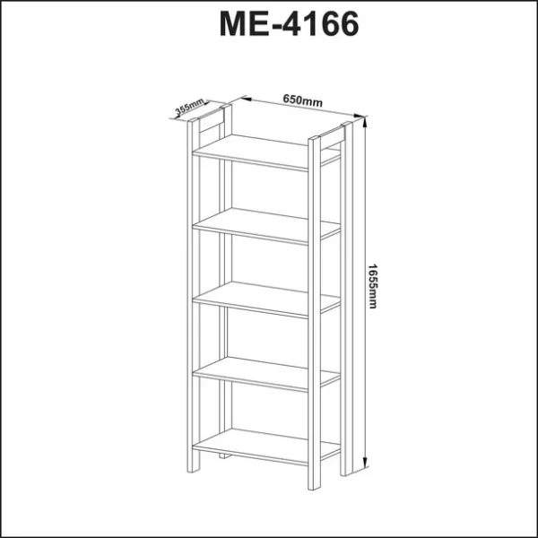 Gamer Bookcase Black-Blue - Image 2