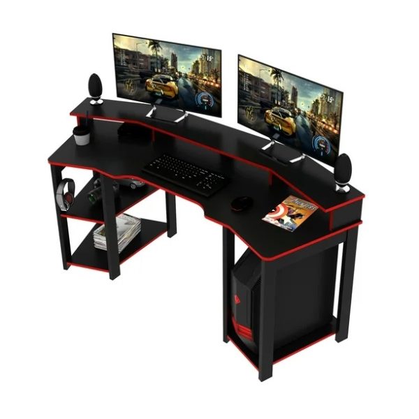 Gamer Desk Black-Red