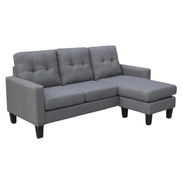 Grey Reversible Corner Sofa