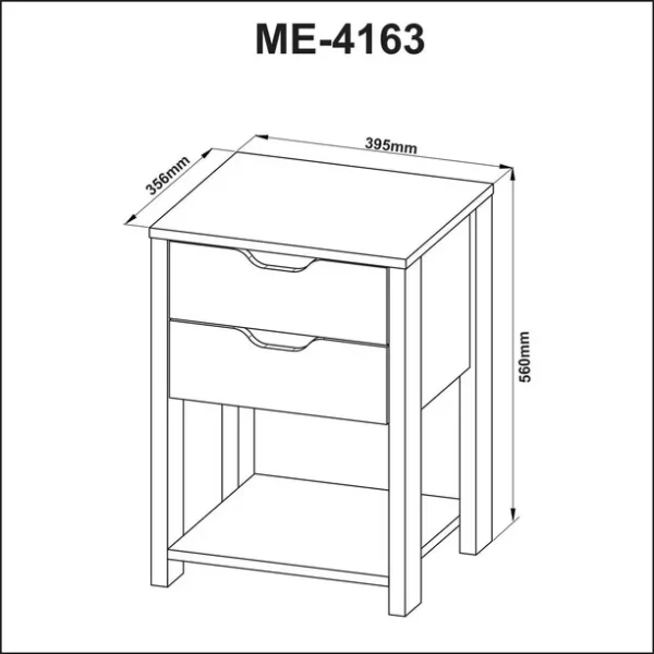 Gamer Side Cabinet Black-Red - Image 2