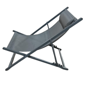Folding Beach Chair Dk Grey