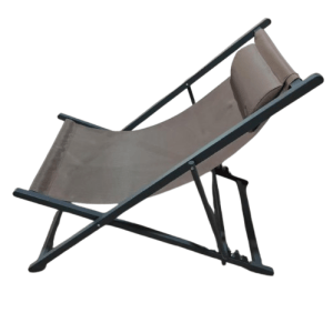 Folding Beach Chair Dk Brown