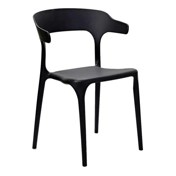 Plastic Outdoor Black Chair