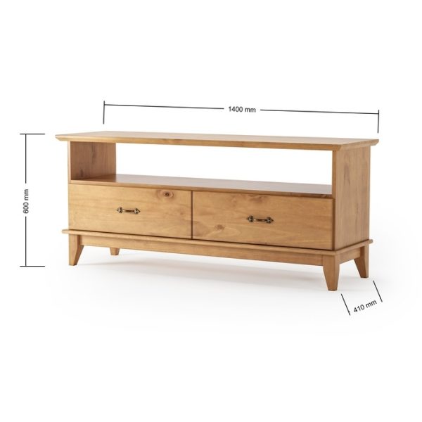 Bella 2 Drawer Tv Stand - Image 3