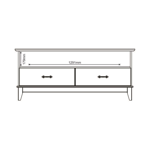 Bella 2 Drawer Tv Stand - Image 4
