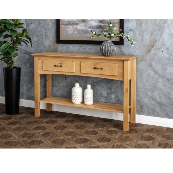 Bella 2 Drawer 1 Shelf Console Table - Image 2