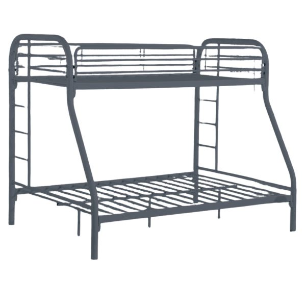 Metal Twin/Full Bunkbed - Grey