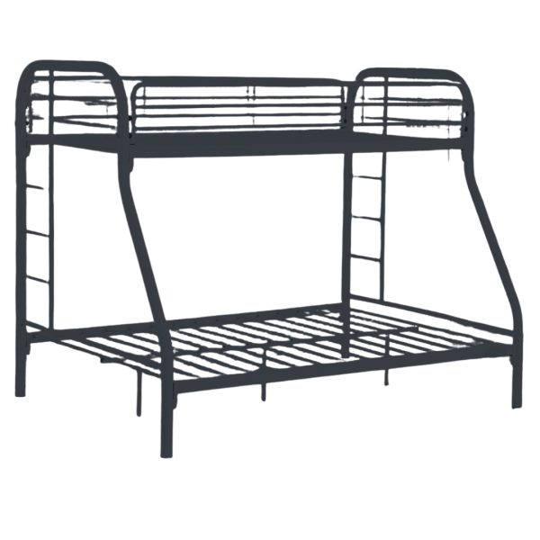 Metal Twin/Full Bunkbed - Black