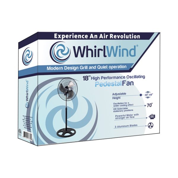Whirlwind 18" Pedestal Fan - Image 2