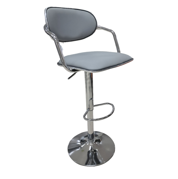 Grey PU Barstool 23012 - Image 2