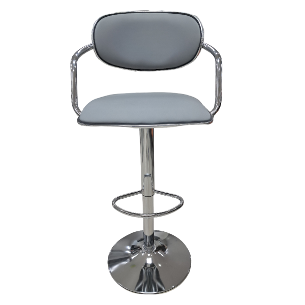 Grey PU Barstool 23012 - Image 3