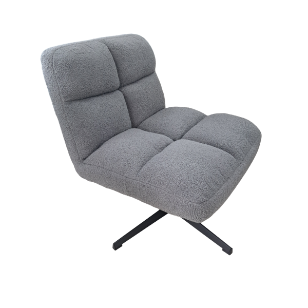 Sherpa Grey Accent Chair - Image 3