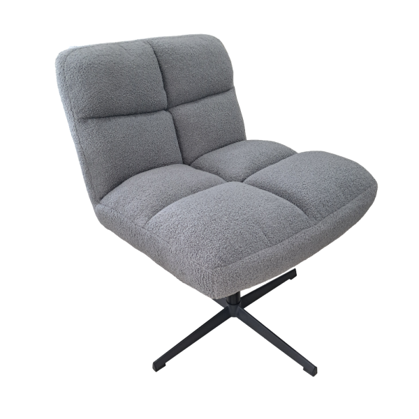 Sherpa Grey Accent Chair