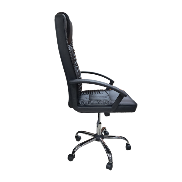 Black PU Office Chair - Image 2