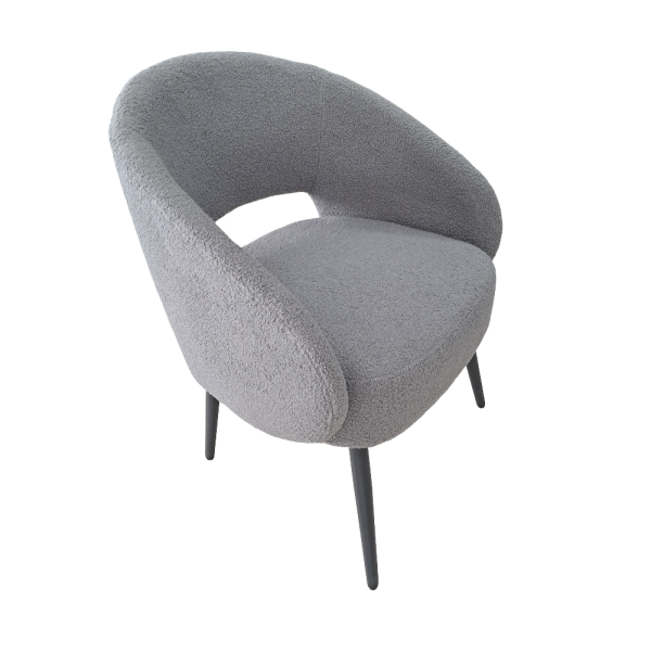 Sherpa Grey Accent Chair